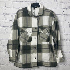 Rising Women's Checked Oversized Shirt Jacket